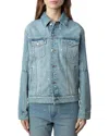Zadig & Voltaire Kasy Distressed Denim Trucker Jacket