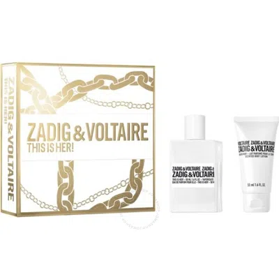 Zadig & Voltaire Ladies This Is Her! Gift Set Fragrances 3423222106799