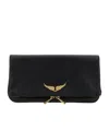 Zadig & Voltaire Zadig  Voltaire Logo Plaque Zipped Crossbody Bag In Black