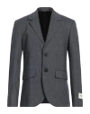 Zadig & Voltaire Man Blazer Slate Blue Size 46 Polyester, Viscose, Wool, Elastane In Blue
