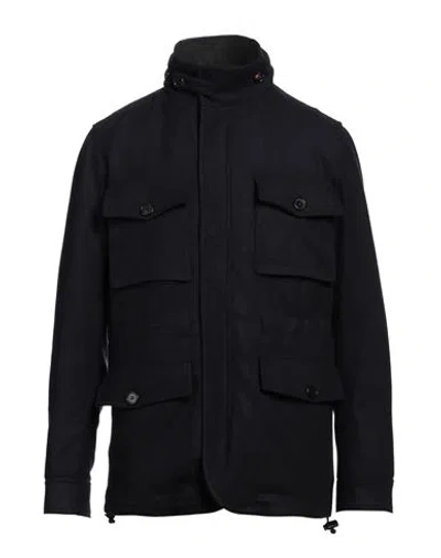 Zadig & Voltaire Man Jacket Midnight Blue Size L Wool, Cashmere