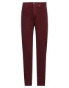 Zadig & Voltaire Man Pants Burgundy Size 31 Viscose, Cotton In Red