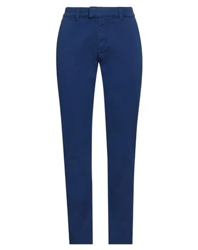 Zadig & Voltaire Man Pants Navy Size 28 Cotton, Elastane In Navy Blue
