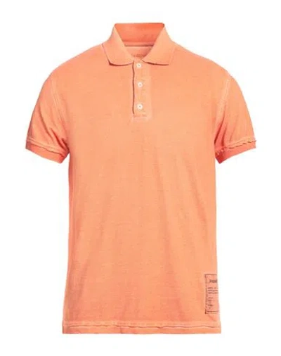Zadig & Voltaire Man Polo Shirt Orange Size S Cotton