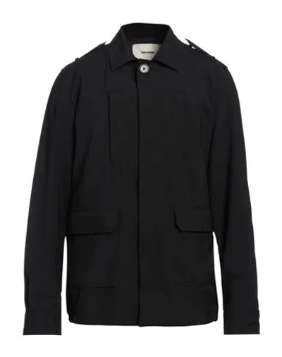Zadig & Voltaire Man Shirt Black Size L Virgin Wool
