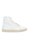 Zadig & Voltaire Man Sneakers White Size 9 Leather In White