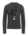 Zadig & Voltaire Man Sweater Charcoal Size Xs Merino Wool In Grey