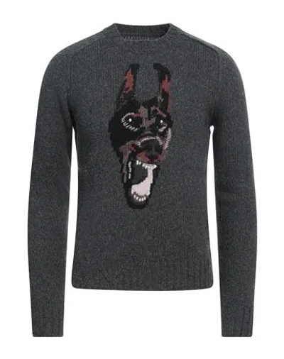 Zadig & Voltaire Man Sweater Charcoal Size Xs Merino Wool In Grey