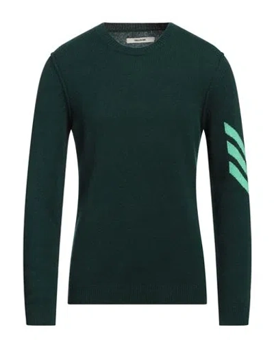 Zadig & Voltaire Man Sweater Dark Green Size S Cashmere