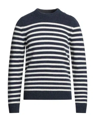 Zadig & Voltaire Man Sweater Midnight Blue Size L Merino Wool
