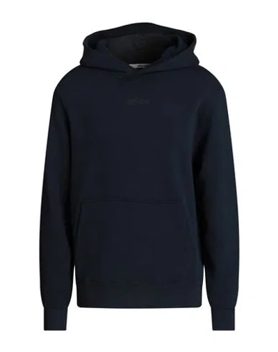 Zadig & Voltaire Man Sweatshirt Navy Blue Size L Cotton, Polyester In Black