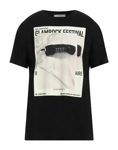 Zadig & Voltaire Man T-shirt Black Size S Cotton