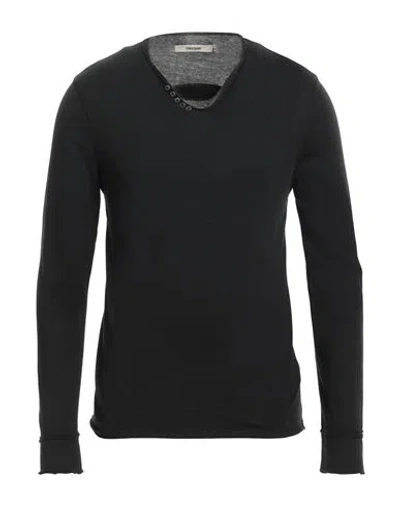 Zadig & Voltaire Man T-shirt Black Size S Cotton