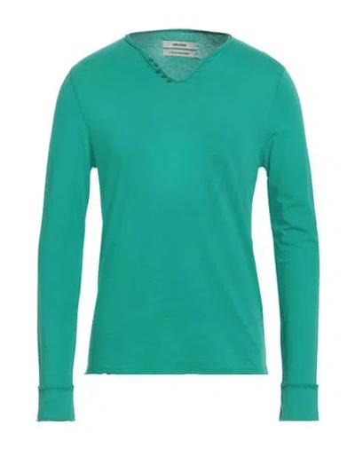 Zadig & Voltaire Man T-shirt Green Size Xs Cotton