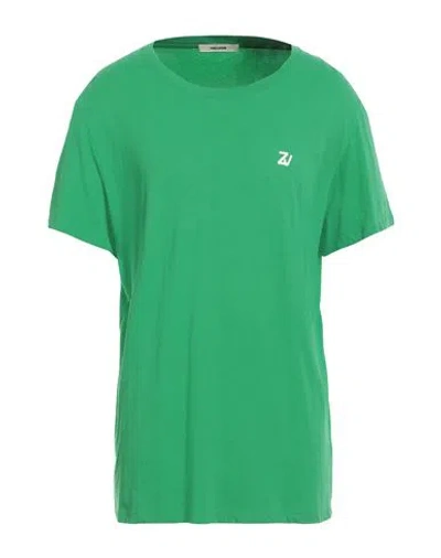 Zadig & Voltaire Man T-shirt Green Size Xs Cotton