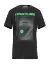 Zadig & Voltaire Man T-shirt Charcoal Size L Cotton In Grey