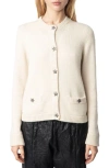 Zadig & Voltaire Marya Cardigan In Ecru