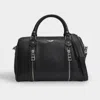 Zadig & Voltaire Zadig&voltaire Medium Sunny Bag In Black Grained Leather And Studs