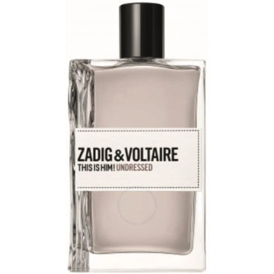 Zadig & Voltaire Men's This Is Him! Undressed Edt Spray 3.4 oz Fragrances 3423222086688 In Orange / Pink