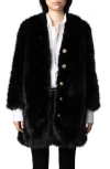 ZADIG & VOLTAIRE ZADIG & VOLTAIRE MILAS FAUX FUR COAT