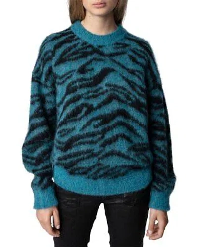 Pre-owned Zadig & Voltaire Mohair & Wool-blend Sweater Women's In Bleu