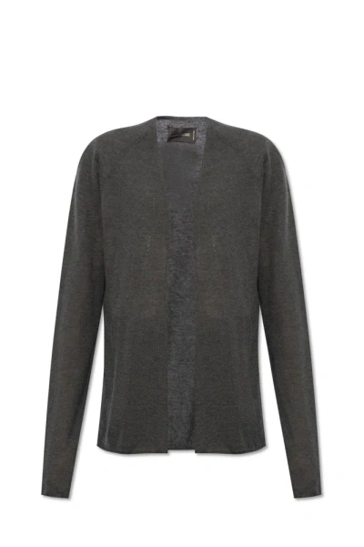 Zadig & Voltaire Open Front Knitted Cardigan In Grey