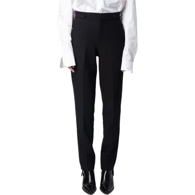 Zadig & Voltaire Panny Embellished Pants In Black
