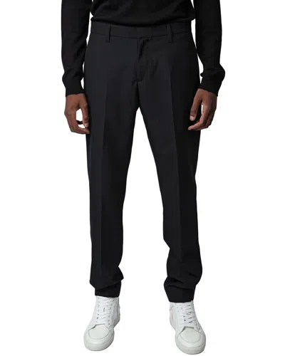 Zadig & Voltaire Paris Wool-blend Pant In Black