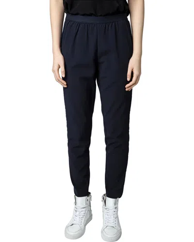 Zadig & Voltaire Paula Band Pant In Blue