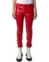Zadig & Voltaire Peko Skinny Vinyl Trousers