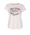 ZADIG & VOLTAIRE ZADIG&VOLTAIRE PINK AND BLACK COTTON T-SHIRT