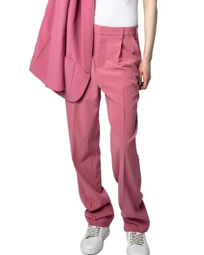 Zadig & Voltaire Profil Crepe Pant In Pink