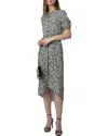 ZADIG & VOLTAIRE ZADIG & VOLTAIRE RIMA CREPE BICO FLOWERS DRESS