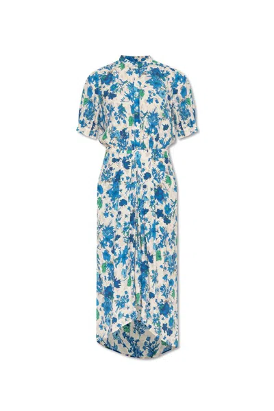 Zadig & Voltaire Rima Floral Printed Dress In Blue