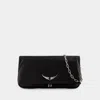 Zadig & Voltaire Zadig&voltaire Rock Minimal Hobo Bag In Black