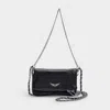 Zadig & Voltaire Rock Nano Hobo Bag - Black - Leather In Black