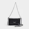 Zadig & Voltaire Rock Nano Hobo Bag - Black - Leather In Black