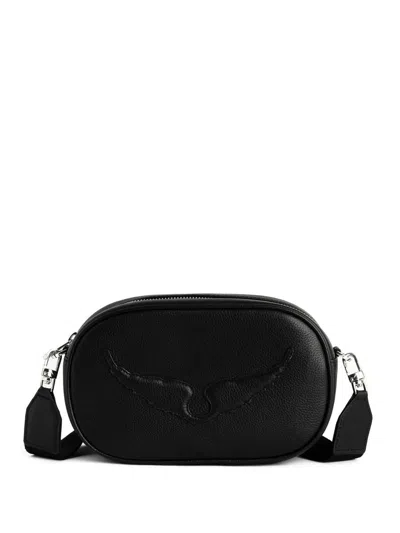 Zadig & Voltaire Zadig&voltaire Rock With You Grained Leather Bags In 11 Black