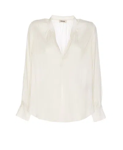 Zadig & Voltaire Ecru Tink Shirt In White