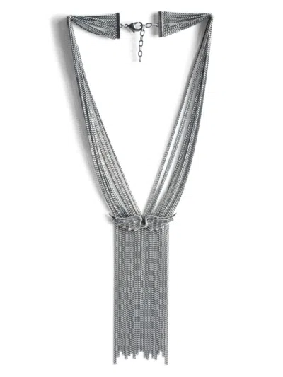 Zadig & Voltaire Star Plate Embellished Logo Belt For Women In Multicolor