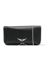 Zadig & Voltaire Zadig  Voltaire Stud-embellished Chain-linked Shoulder Bag In Black
