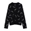 Zadig & Voltaire Markus Strass Wings Jumper In Black