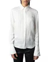 Zadig & Voltaire Tasko Satin Button-up Shirt