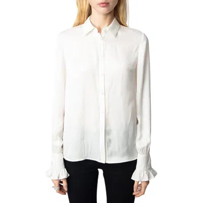 Zadig & Voltaire Thely Satin Shirt In Judo