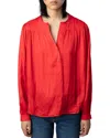 Zadig & Voltaire Tigy Satin-finish Blouse