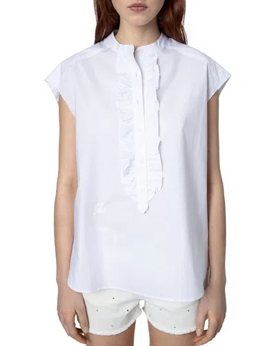 Zadig & Voltaire Tilt Pop Shirt In White