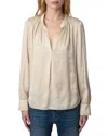Zadig & Voltaire Tink Satin Tunic Top