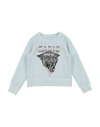 Zadig & Voltaire Toddler Girl Sweatshirt Sky Blue Size 6 Cotton, Elastane