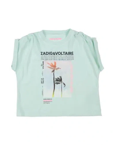 Zadig & Voltaire Babies'  Toddler Girl T-shirt Light Green Size 6 Organic Cotton