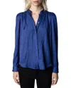 ZADIG & VOLTAIRE ZADIG & VOLTAIRE TOUCHY SATIN BLOUSE